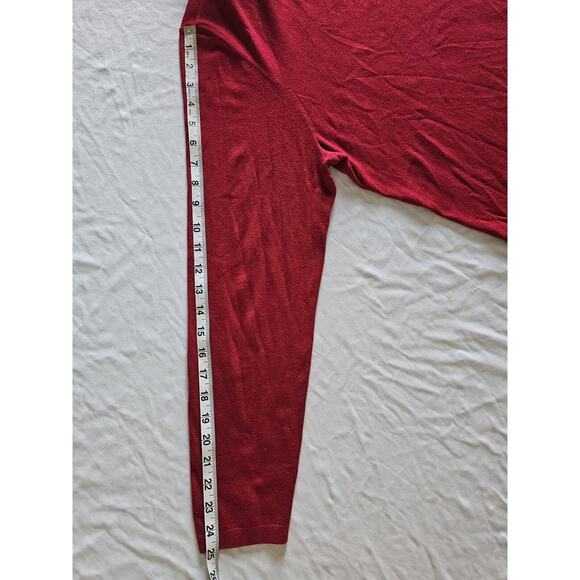 Chicos Ashlan Turtleneck Sweater Women Size 3/XL Y2K Razzie Red Knit Holiday New - Picture 8 of 9